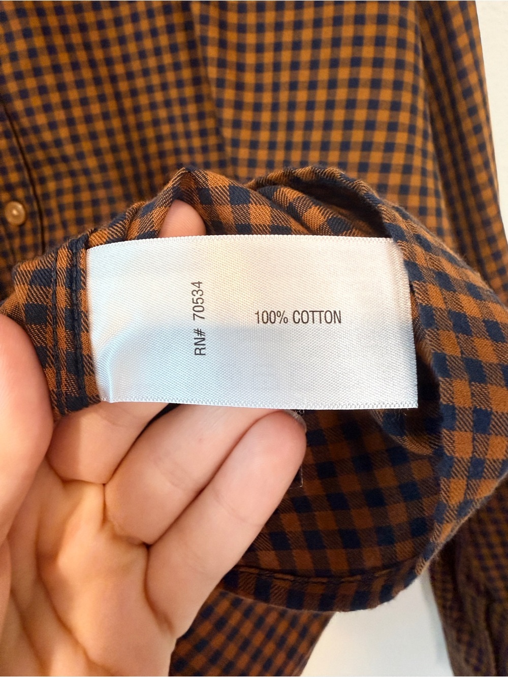 Orvis Gingham Blouse Fall Cottagecore Preppy Plaid Cotton M - Picture 3 of 8
